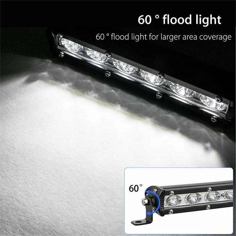18W Light Bar Work Spotlight 12V Led Waterproof For Ip67 Truck Driving Offroad Boat Car Tractor Led Lamp Modify Accessories