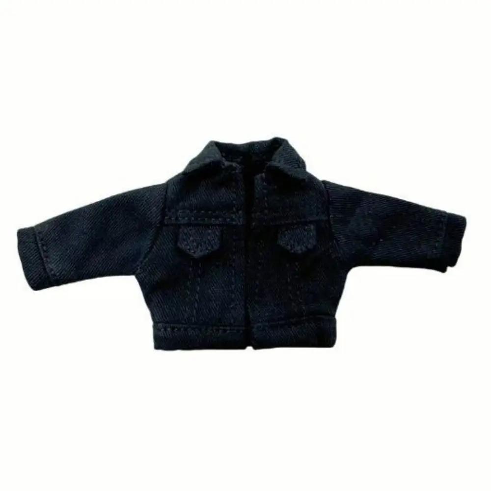 Doll Clothes Jeans Coat For 1/11 Ob11 Dolls For Ymy Doll Tops For 1/12 Dolls Denim Jacket Coat For Obitsu11 Dolls 1/12 Bjd Dolls