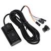 Desktop Computer Power Switch ON Off Reset PC External Power Supply Switch with 7 Color LED Lights 2m Cable