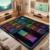 Abstract Personalized Theme Crystal Velvet Floor Rug Personalized Custom Name Text Warm Carpet Home Decoration
