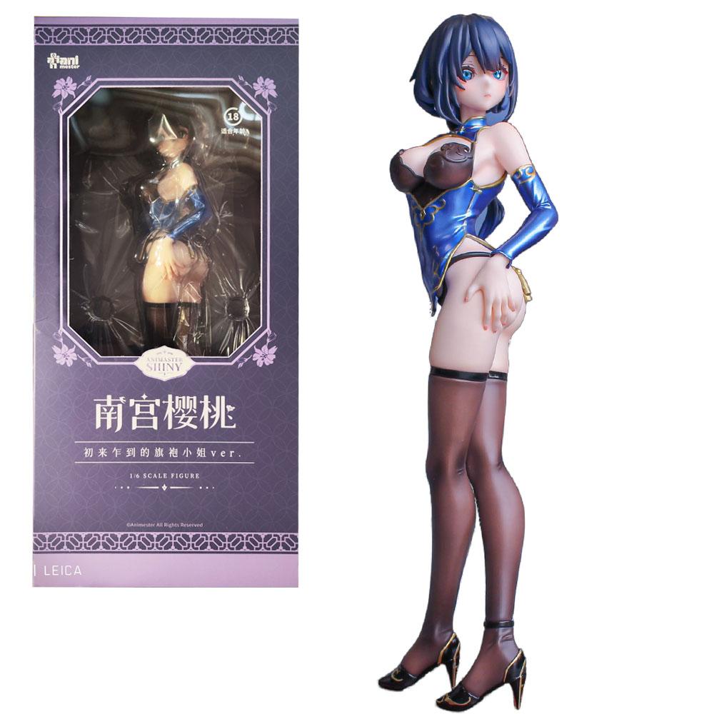 27CM Anime Nangong Yingtao Figure Chinese Style Cheongsam Girl Model Slightly Exposed Cute Toy Gift CollectionOrnaments PVC