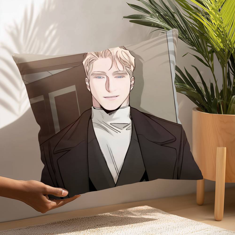 BL M-manhwa Anime Pillow Case Plush Fabric Soft Pillowcase Double Sided Print Cushion Cover Household Gifts