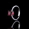 Ring Children'S Four-Claw Ring Setting Tide Simulation Ruby Ring Jewelry