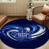 Maple Leafs Emblem Round Rug for Livingroom,Bedroom, Palyroom, Chair Rug, Area rug, Circle Carpet, Large Size Decor Fan Christmas gift