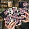 Phone Case: 2D Flat Samsung Galaxy A34 A35 M05 M06 S20 S22 S21 FE Plus 5G Step Protective Case, Swirl Satin, Christmas and Halloween Gift