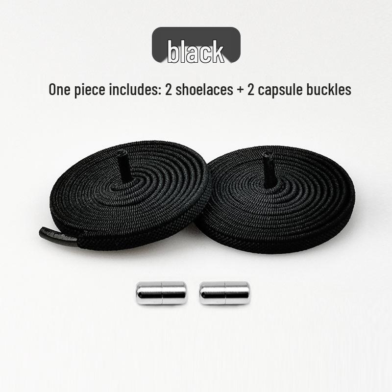 Creative No-Tie Shoelaces: Elastic Laces with Metal Buckle for Kids & Adults