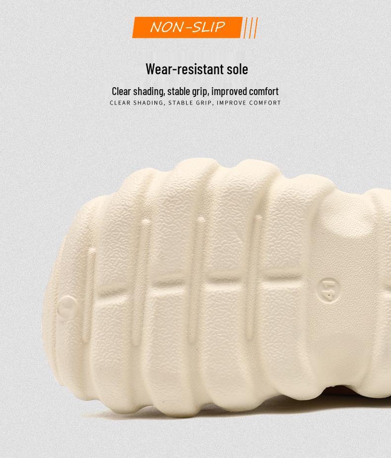 Unisex Summer Thick Sole Closed Toe Sandals - Soft Bottom Clog Beach Shoes