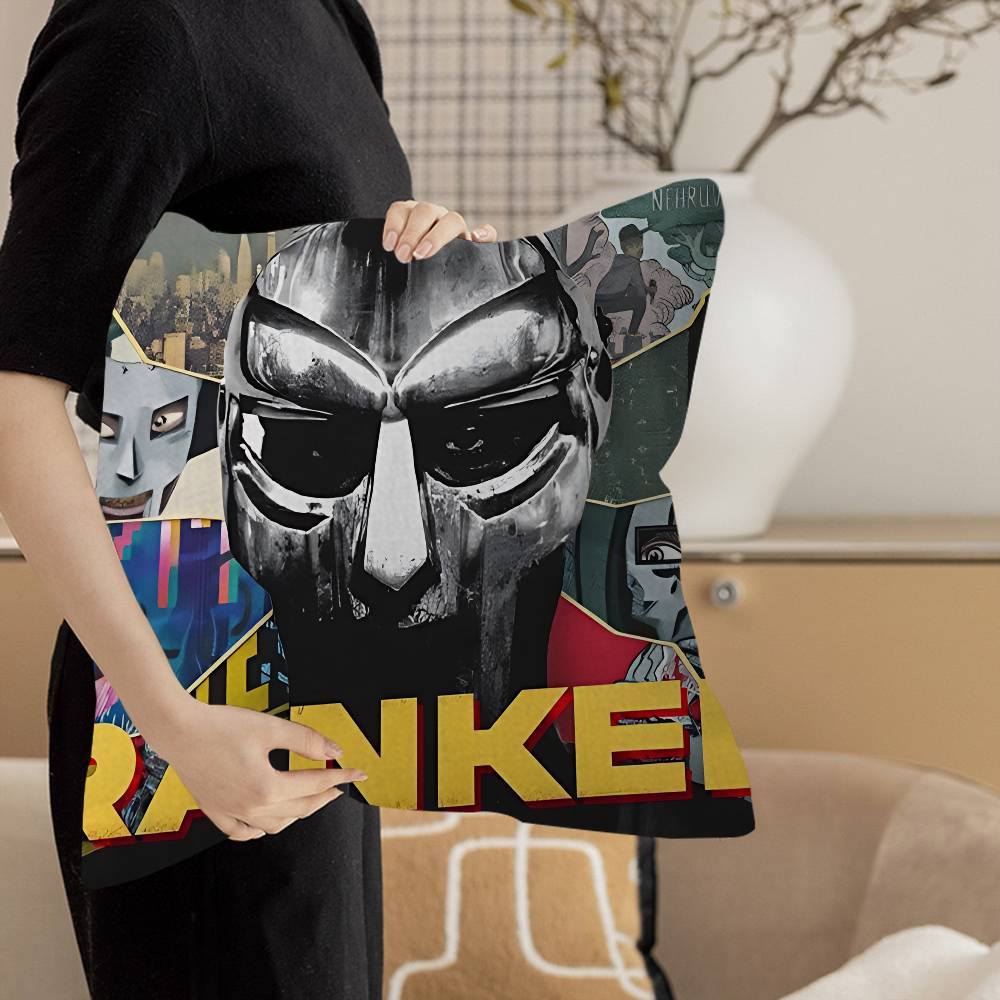 Mf Doom Rapper Personalized Picture Text Home Decorative Pillows Household Gifts 45X45Cm