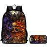 2Pcs Set NARUTO Anime Backpack With Front Pocket & Pencil Bag, School & Daily Use, Lightweight & Durable For Boys Girls Age 6-10