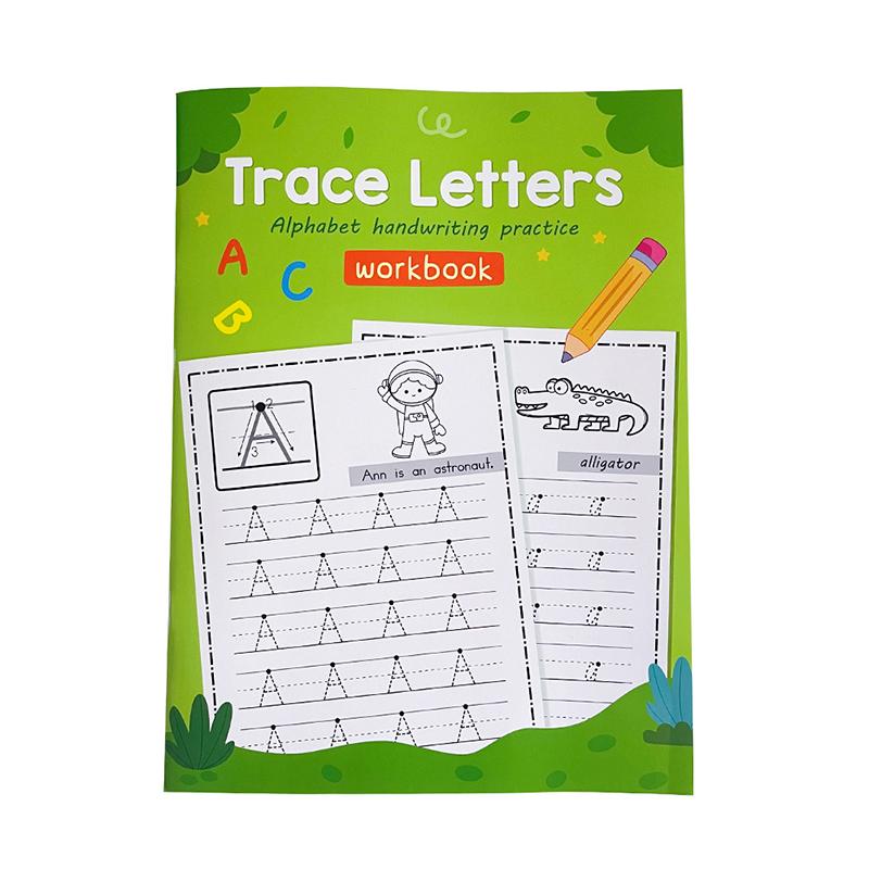 Letters A-Z Alphabet Phonics Practice Workbook Preschool Learning English Language Kindergarten Writing Coloring Book Montessori