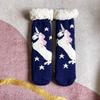 Thermal Fluffy Sock Women Panda Winter Warm Plush Non Slip Home Sleeping Soft Female Floor Grip Fuzzy Slipper Sock Short Funny