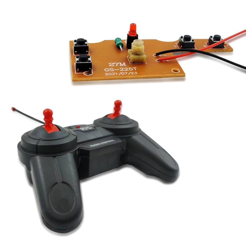 1 Set Car Accessories 27Mhz Circuit 4Ch Rc Remote Control Pcb Transmitter And Receiver Board With Antenna Radio System