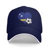 Curacao Fußballkappe Für Männer Frauen Trendige Baseballkappe Trucker-Kappe Golf Kopfbedeckung Verstellbar