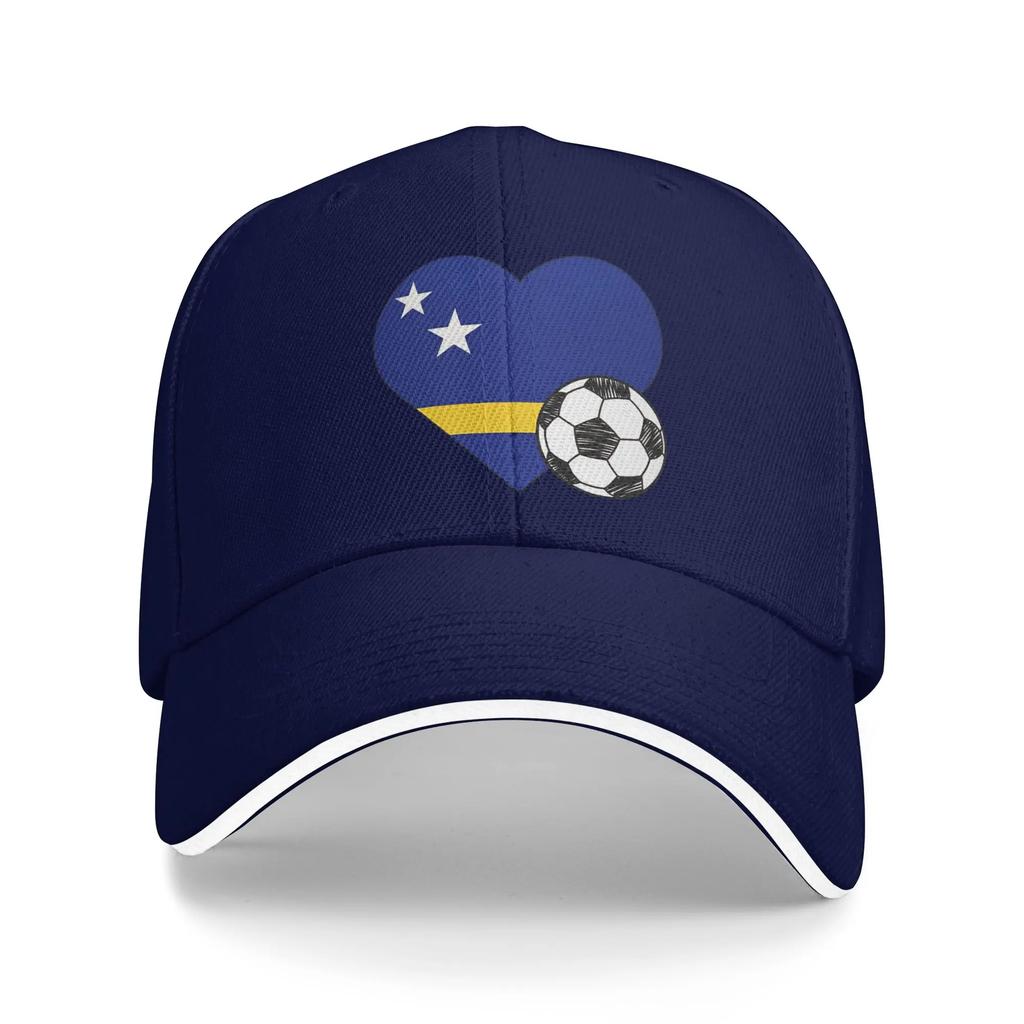 Curacao Fußball Merch Unisex Damen Baseballkappe Dad Hat Einzigartige Outdoor Kopfbedeckung Verstellbare Passform Snapback Kappe