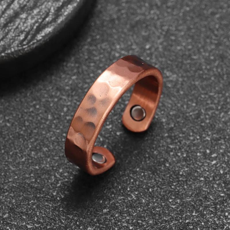 Celtic Bear Claw Copper Ring Magnetic Energy Treatment Joint Pain Ring for Women Men Retro Fashion Healthy Weight Loss Jewelry