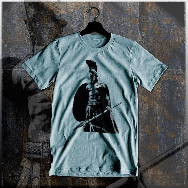 

Spartan T-Shirt Greco Roman Warrior Sparta Shield Spear Sword Spartan Helmet tee XL