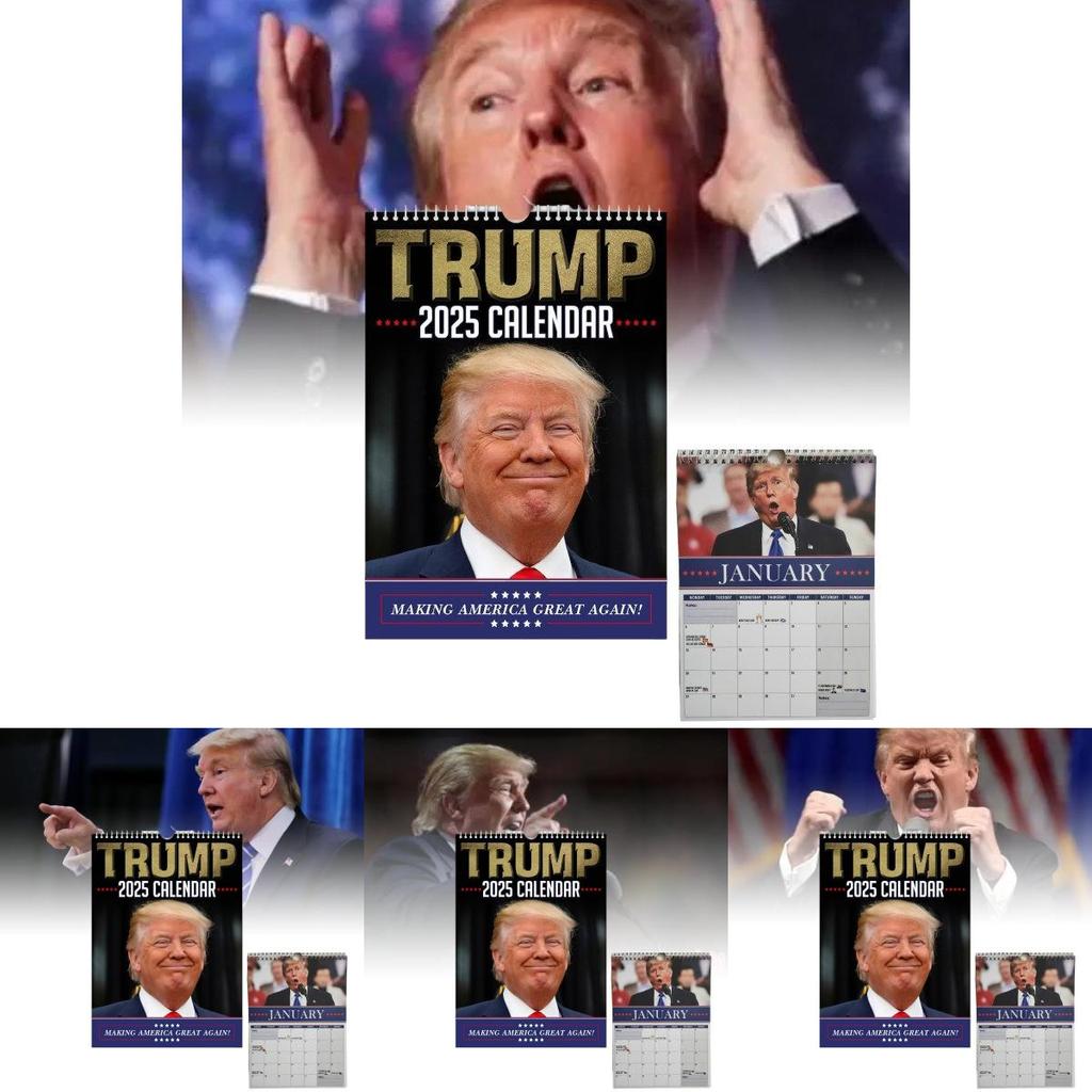 Charming Trumpinator Wall Calendar 2025 A4 Paper Perfect For Parties And Holiday Celebrations
