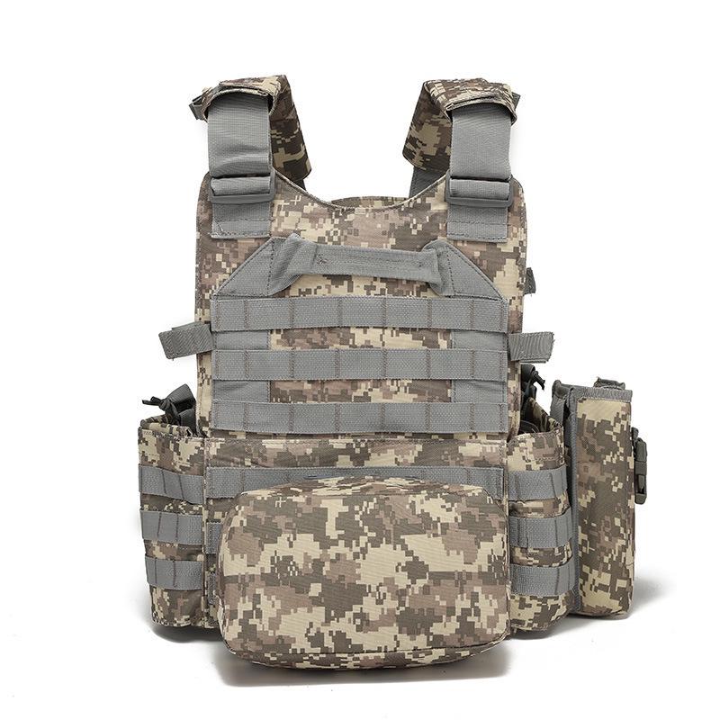 Children's Tactical Camouflage Bulletproof Vest Level III Armor for Outdoor Summer Camp