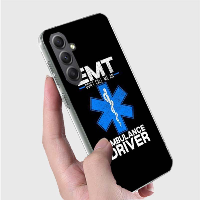 EMT EMS Medical Rescue Case For Phone Samsung Galaxy A12 A22 A32 A52 A52S A13 A23 A33 A53 A14 A24 A34 A54 5G A73 A42 A9 A8 A7 A6