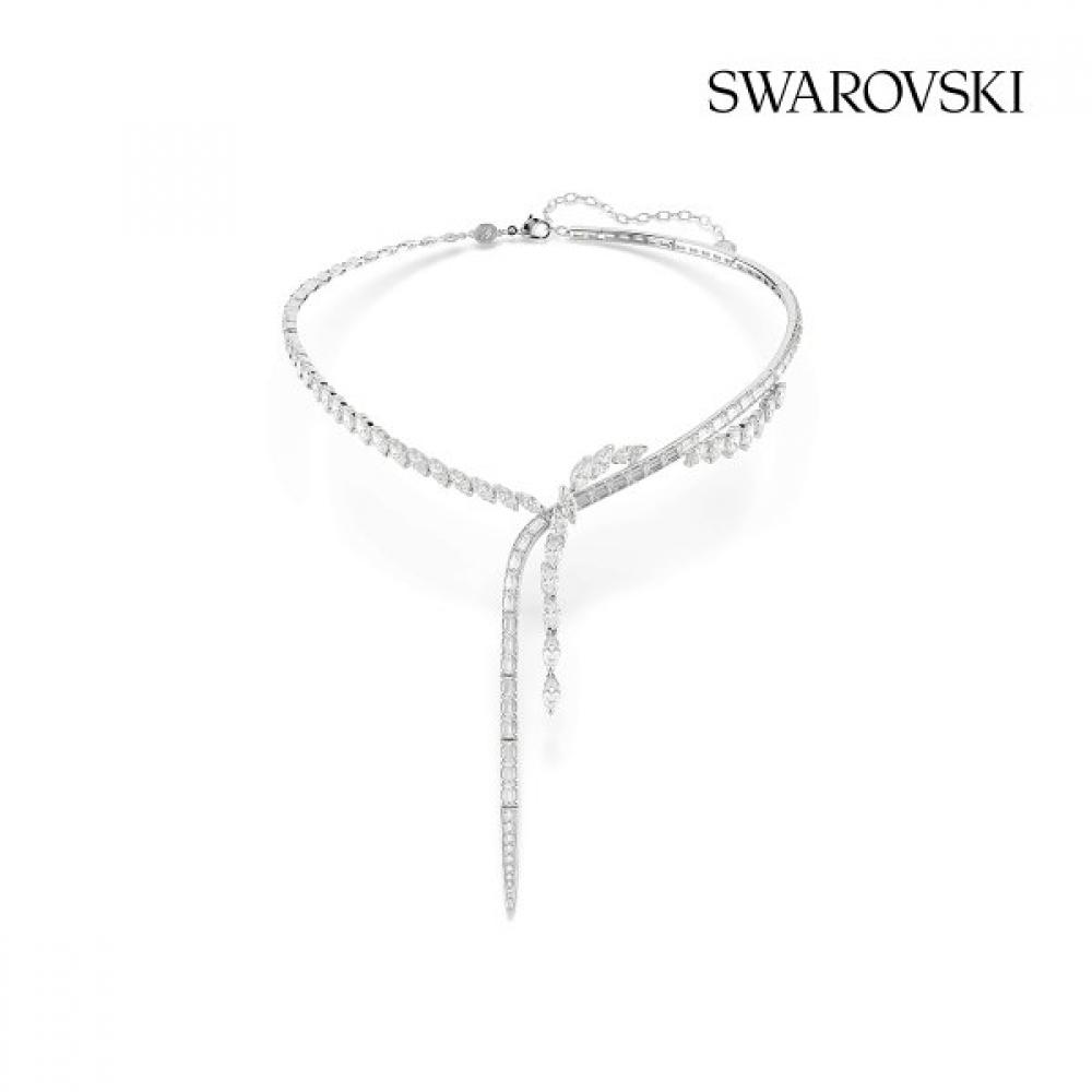 Swarovski Y Shape Rhodium Necklace 5748652
