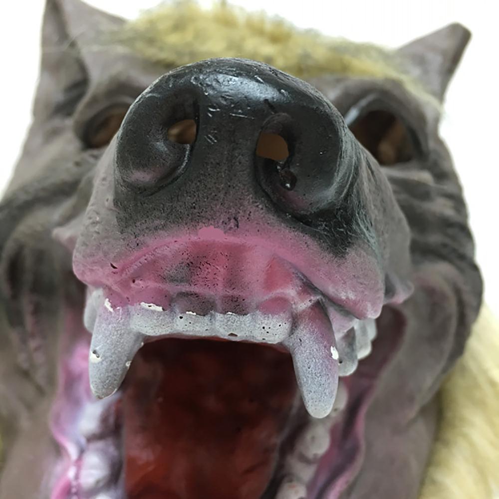 Wolfman Face Masks Werewolf Wolf Mask Faux Latex Costume Prop For Halloween New