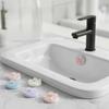 15 pièces/boîte Bouchon de trop-plein pour vasque en forme de fleur Bonne élasticité Silicone souple Pièces de rechange pour lavabo Design mignon