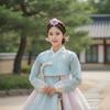 Quasten Koreanisches Stirnband Blume Bühnentanz Haarreif Retro Hanbok Haarband Damen