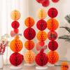 Floor-standing Lantern Honeycomb Balls for Birthday, Wedding, & Event Decorations