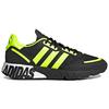 Adidas ZX 1K Boost Bold Logo Graphic - Black Solar Yellow Men Sneakers Core-Black Matte-Silver FY3632
