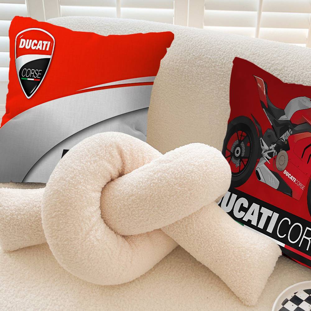 D-Ducati Motorcycle LOGO Cushion Cover Inches Farmhouse Decor Home Throw Pillow Covers for Couch Decorations