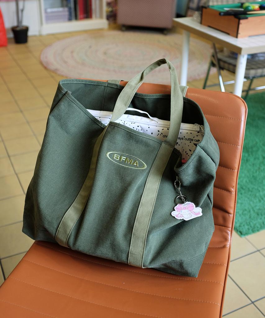 Balloon Friends Bfma Two-Tone Shopper Bag Dark Olive