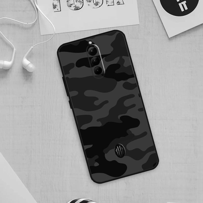 Black Night Camo Camouflage Case For Nubia Red Magic 9 Pro Plus 5G 5S 6R 6 7 6S 7S Pro Cover For Redmagic 8 8S Pro Plus