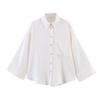 European and American style, new women's clothing, foreign style, fashionable and fashionable loose wide-sleeved shirt 8741029