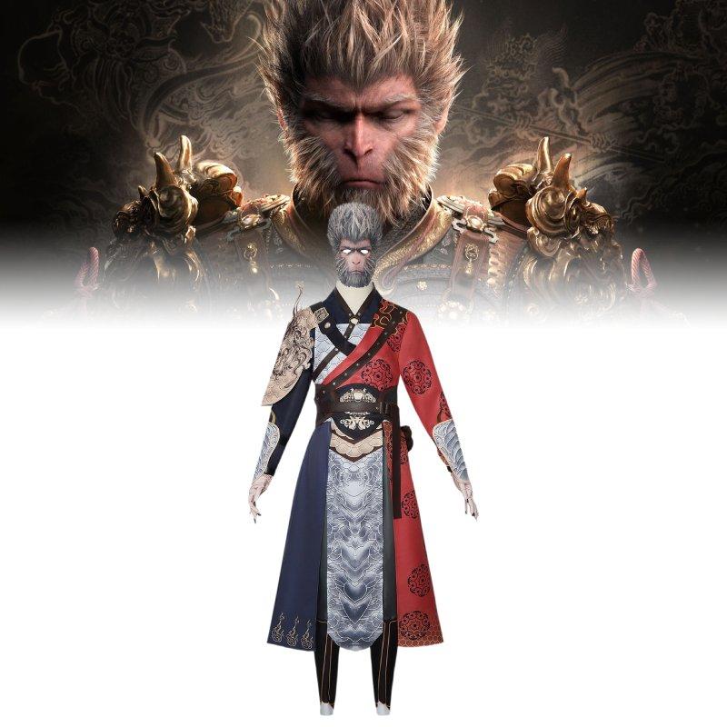 Black Myth Wukong Character Halloween Costume Set Performance Cosplay Clothes