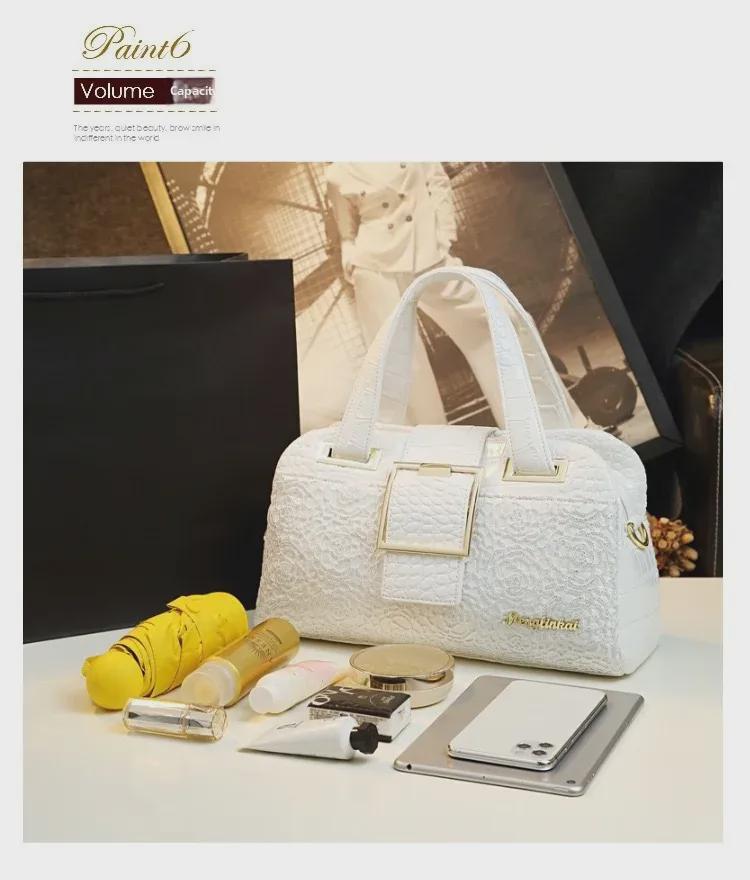 2025 Elegant Genuine Leather Women's Handbag: Multi-Layer, Large Capacity Shoulder & Crossbody Bag for Middle-Aged