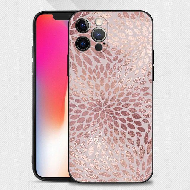 

Чехол для телефона Apple Iphone 14 13 12 11 Pro Max 13mini Xs Max Xr X 7 8 6 6s Plus Shell Fundas Beauty с рисунком розового золота и звезд For iPhone 14 Plus