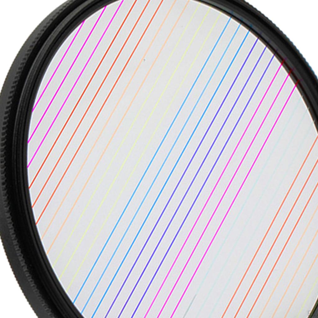 Regenbogen-Streifenfilter Optisches Glas für DSLR Kinematische Videokamera Zubehör