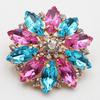 LKERAN New 1 40mm Gold Mixed Acrylic Rhinestone Button Metal Invitation Letter Ribbon Accessories Wedding Decoration