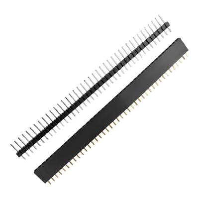 10Pair 2.54mm Single Row Male Female Socket Breakaway PCB Board Pin Header Connectors Board Spacer Easy To Install