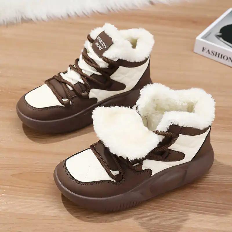 Fashion Snow Boots Non-slip Brand Sneakers For Women Casual Flat Shoes Womens Luxury Women's Moccasins Sport High Quality In Offers