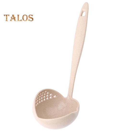 Strainer Spoon Eco-friendly Easy To Clean Two-in-one Delicate Multifunctional Soup Spoon with Hanging Hole for Hotel