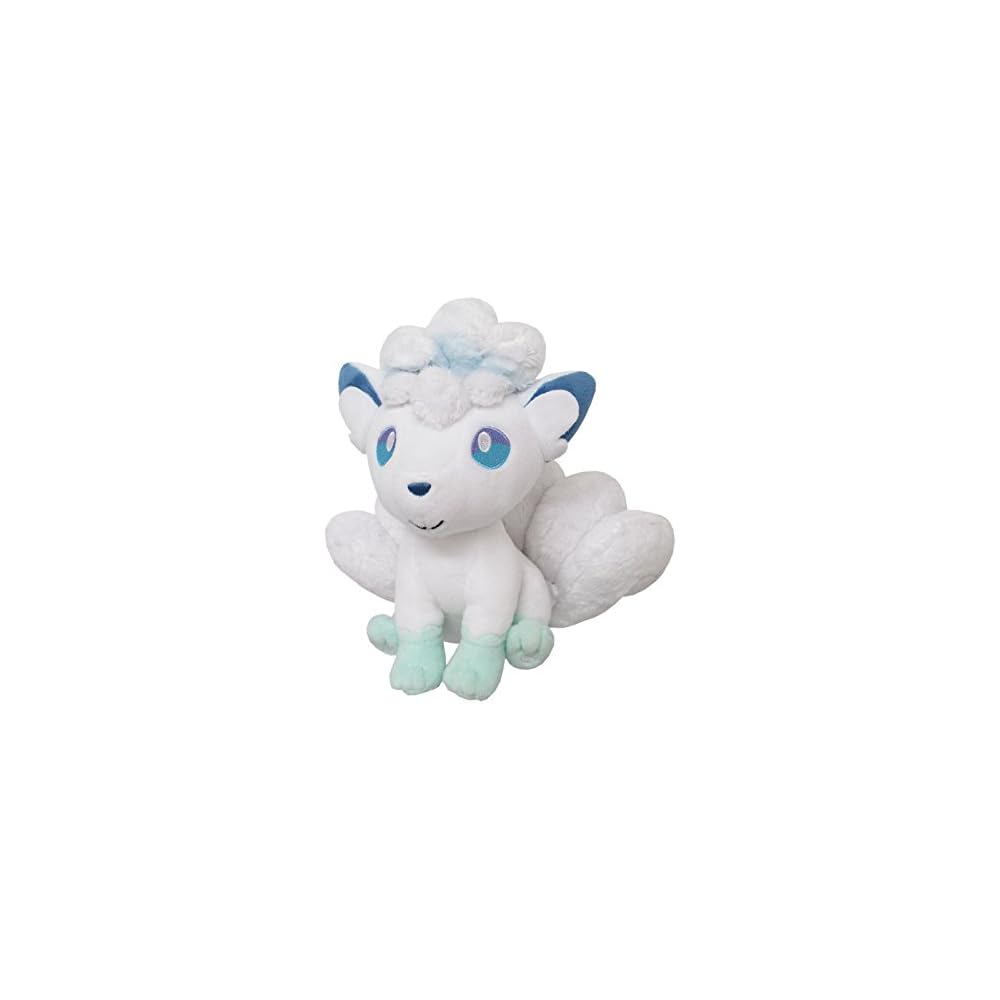 San-ei Boeki Pokemon All Star Collection Alolan Vulpix Plush Toy 19x15x17.5cm Soft Toy