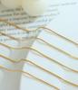 Minimalist Women's 18K Gold-Plated Titanium Snake Chain Bracelet