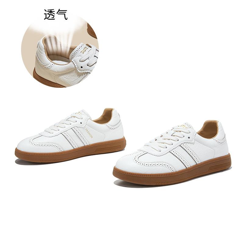 

Latex pigskin pad little white shoes women s spring new thick-soled women s shoes casual versatile women s thick-soled heightening board shoes 40 бежевий