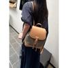 New cowhide leather high-end fashion backpack schoolbag shoulder crossbody handbag large-capacity women's bag