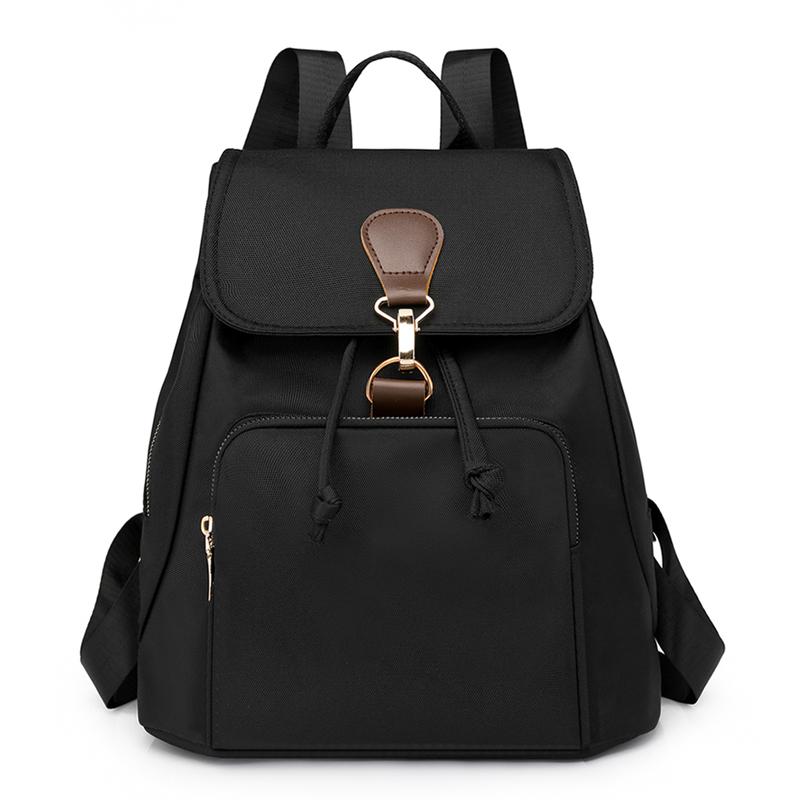 

Женский нейлоновый рюкзак, ретро-рюкзак для путешествий, школьный рюкзак для школьников чёрный