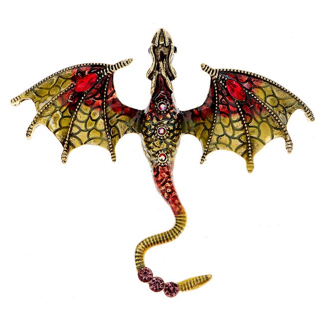 

Новая эмалированная брошь в форме летающего дракона, красивая булавка с изображением животных Legand, 3 цвета, доступны зимние украшения, высокое качество