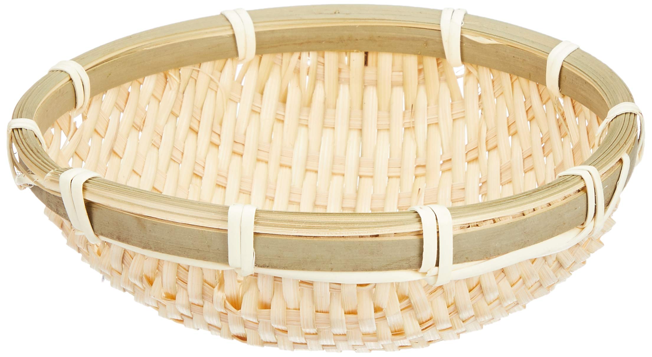 Yamako Bamboo 22540 Bowl-shaped Colander, White, 13cm,