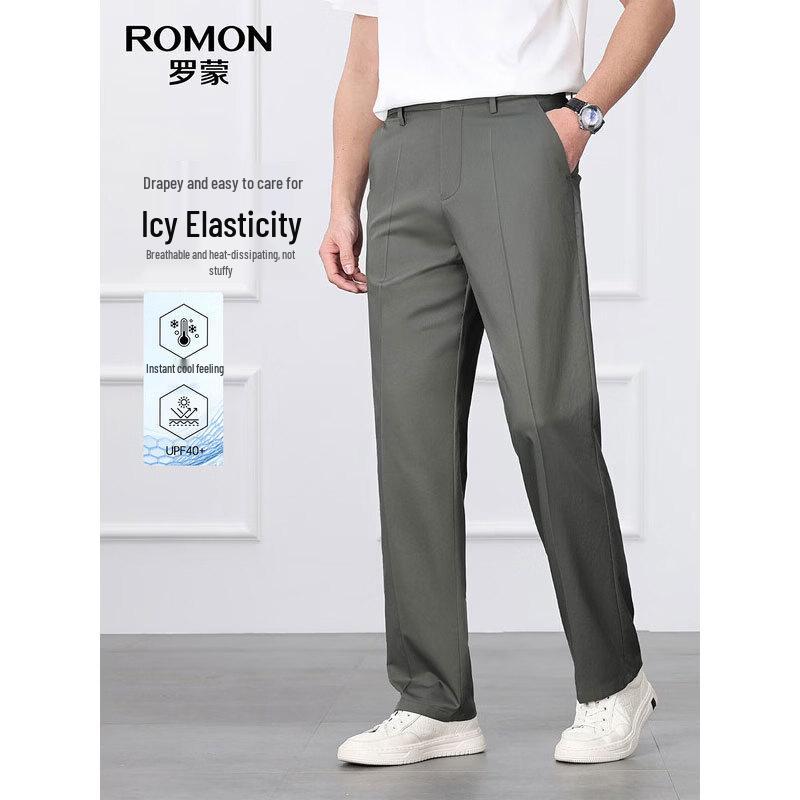 

ROMON Men s Slim Fit Casual Business Trousers 33