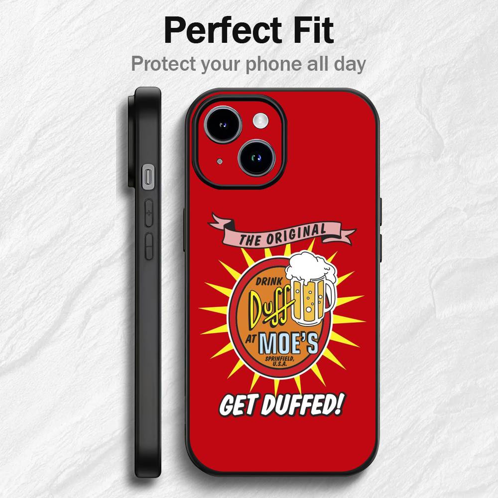 Unique Funny Duff Beer Phone Case For iPhone 17 16 15 14 13 12 PRO MAX PLUS Mini TPU Soft to Skin-friendly case